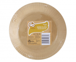 Papírové talířky GoG Kraft 6ks 23cm