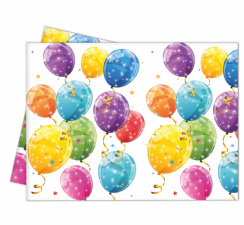 Plastový ubrus barevné balónky 180x120cm