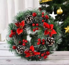 Vianočný veniec Poinsettia