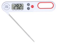 LCD kuchyňský teploměr do 300°C bílý