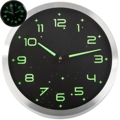 Nástěnné hodiny svítící 25cm