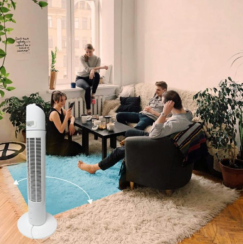 Sloupový ventilátor Carruzzo 90cm bílý