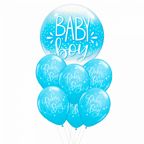 Sestava balónků Baby Boy modrá