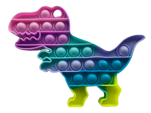 Pop It antistresová hračka Dinosaurus barevný