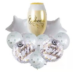 Sestava balónků Cheers Happy Birthday 10ks Sestava balónků Cheers Happy Birthday 10ks