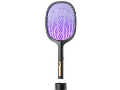 Plácačka na mouchy elektrická s UV světlem černá