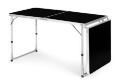 Skladací turistický stôl čierny 180x60cm