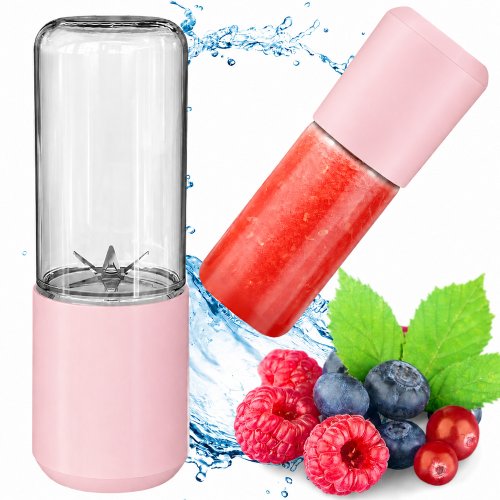 Bezdratový mixér na smoothie - Barva: Růžová