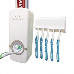 Dávkovač zubní pasty s držákem kartáčků