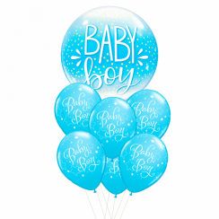 Sestava balónků Baby Boy modrá Sestava balónků Baby Boy modrá