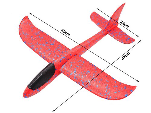 Polystyrénové hádzací lietadlo 47 cm