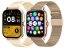 Chytré hodinky smartwatch s bluetooth - Barva: Zlatá