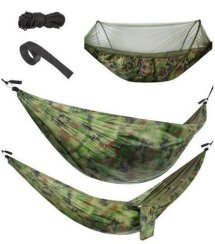 Turistická houpací síť Santiago Army 260x140cm