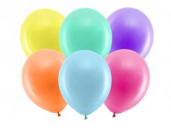 Balóniky latexové pastelové - dúhové farby, 100ks