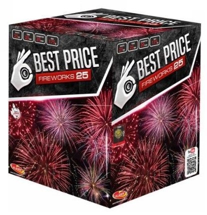 Kompaktní ohňostroj Best price 25 ran / 20 mm