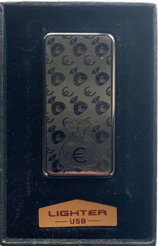 Elektrický špirálový zapaľovač EURO (strieborná)