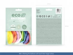 Latexové balónky metalické Eco - mix barev 10ks 30cm