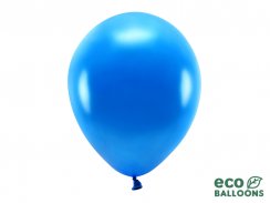Latexové balóniky metalické - Eko, modré, 10ks