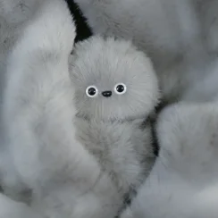 Mirumi robot plyšák šedý