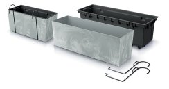 Truhlík s háky URBI CASE BETON EFFECT W antracit 39,5cm